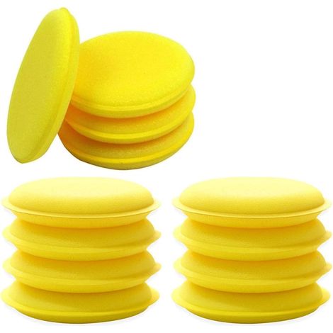 12 Tampons Applicateurs de Cire de Voiture ÉPonge de Polissage de Voiture (1/5)