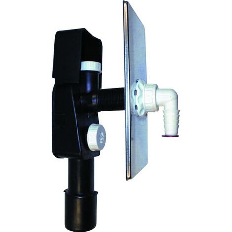 Sifone incasso lavatrice DN40/50, attacco aeratore, 110x225mm