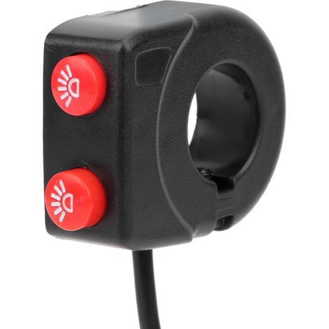 Interruptor de manillar de motocicleta, interruptor de luces de motocicleta, interruptor de faros delanteros de motocicleta ABS, orificio de 22 mm para motocicleta. (1/5)
