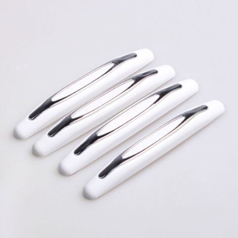 Set of 4 car door protectors, car side door protection, anti-scratch sticker, decoration for most cars and trucks (White) (1/3)