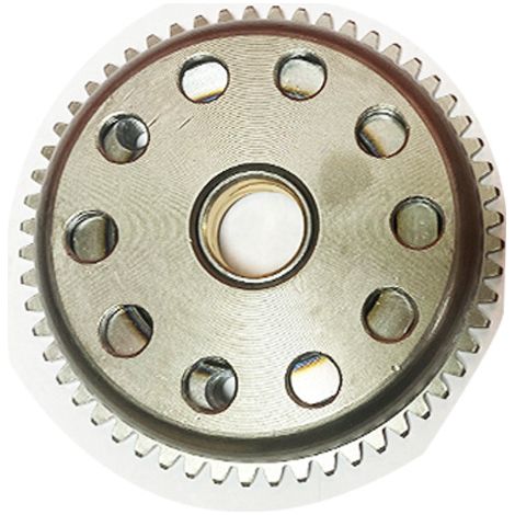 Engine parts for the Zongshen CB200 and CB250 motorcycles: starter disc, clutch housing, freewheel clutch--DTEKGAZ