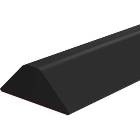 [JAMAIS UTILISÉ] Bouchon d'eau de salle de bain pliable Barrière anti-inondation Barrage d'eau en caoutchouc Barrière de sol de salle humide Seuil de douche Garde-eau (Couleur : noir, Taille : 1 m/39 (1/4)
