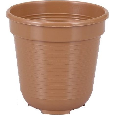 Geli – Pot de fleurs STANDARD – Terracotta, plastique PP, Ø 14 cm, 1 l