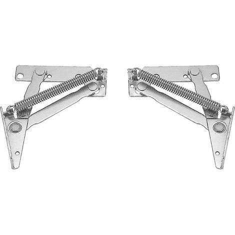 2 Pieces Cupboard Door Spring Hinge 80 Degree, Stainless Steel Lift-up Spring Hinge For Supporting (1/5)