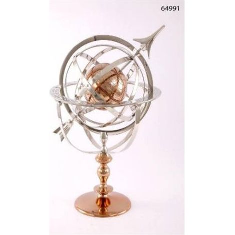 Globo armillare nell h. 59 cm argento - Atmosphera créateur d'intérieur (1/2)