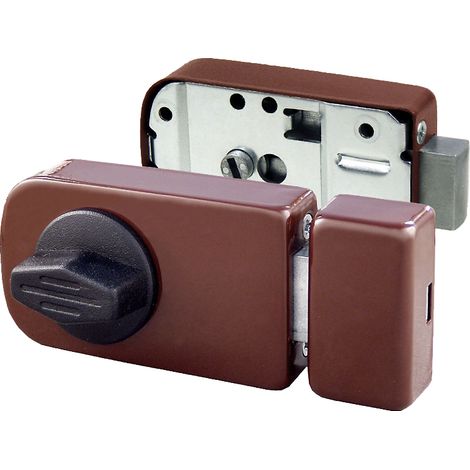 ZAMEK NAWIERZCHNIOWY MINOS Z WKŁADKĄ 60MM BRĄZOWY - MP ZN MI6BR (1/3)