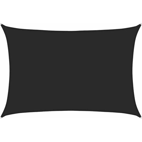 Maison Exclusive - Sonnensegel 160 g/m² Schwarz 5x6 m HDPE (1/5)