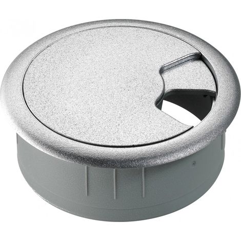 1 passe-fils plastique HETTICH gris métallisé