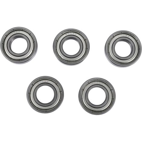6002Z Roulements à Billes MéTalliques BlindéS 15 X 32 9 Mm 5 PièCes, Argent