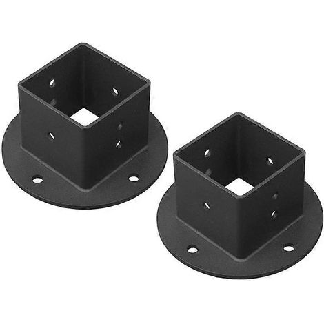 supports de base à bride pour poteau de clôture carré 2x2, pour pergola (1/5)
