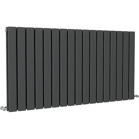 SKY Bathroom Flat Panel Radiator Horizontal 600x1156mm Double Anthracite