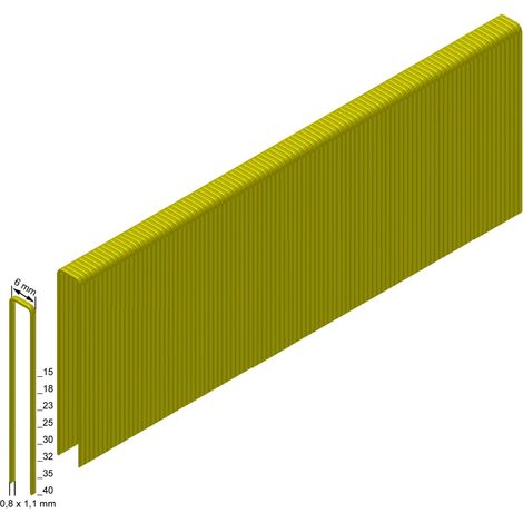 Prebena ES32CNKHA Heftklammern Typ ES 2600 St. Abmessungen (L x B) 40 mm x 5.95 mm