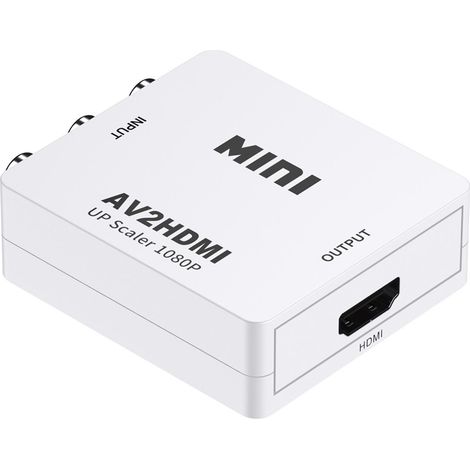 Adaptateur RCA (AV) vers HDMI Blanc (1/2)