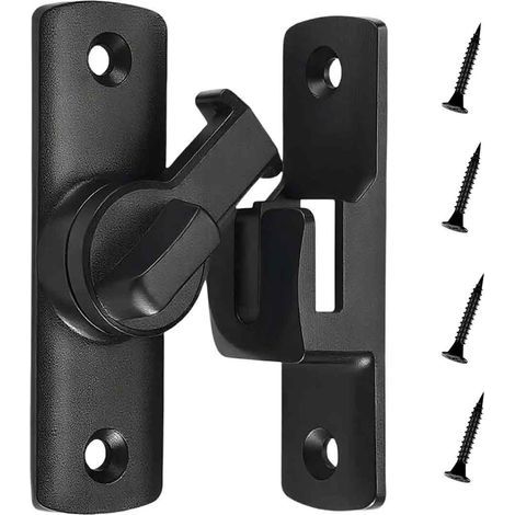 Verrou de porte à 90/180 degrés, verrou de porte à vis,blocage de porte coulissante pour grange,cuisine,fenêtres,portes de jardin (1/5)