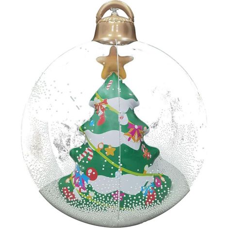 SJLERST Boule de Décoration de Noël, Lumineuse Géante LED avec Télécommande Décorations de l'arbre de Noël pour la Cour (1/5)