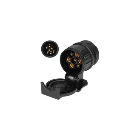 Prise de Remorque 13 Broches vers 7 Broches, 12V Adapteur Prise Remorque Attelage, Adaptateur Prise Remorqu, Connecteur Prise de Remorque Male, pour Remorque de Voiture, Tracteur, Caravane (1/5)