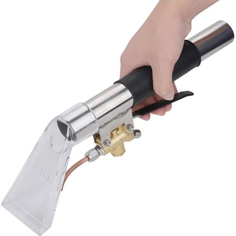 Nettoyeur vapeur pour tapis, canapé et sièges auto avec brosse à main pour extraction de taches, outil de rénovation de tissus d'ameublement, accessoire portatif. (1/5)