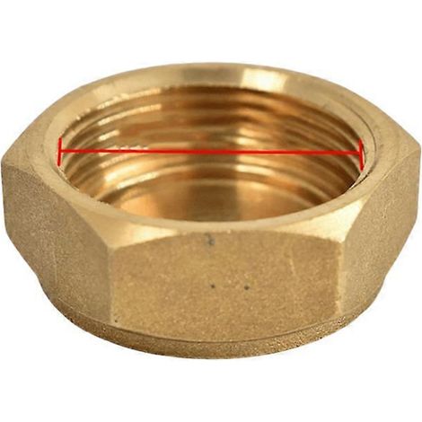 Bouchon à vis en cuivre pour climatiseur Bouchon de vanne pour unité extérieure de climatiseur Bouchon de vanne d'arrêt de climatiseur (bouchon de vanne 6 minutes) ( ) (1/2)