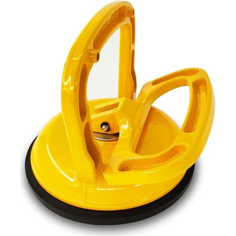 SABIR Ventouse Aluminium lifter - Ventouse de Manutention Aluminium Vide Ventouse pour Carreaux, Verre, Planchers en Bois et Plus Tous Les Objets Qui Ont des Propriétés de Surface Lisse Jaune 1210cm (1/5)
