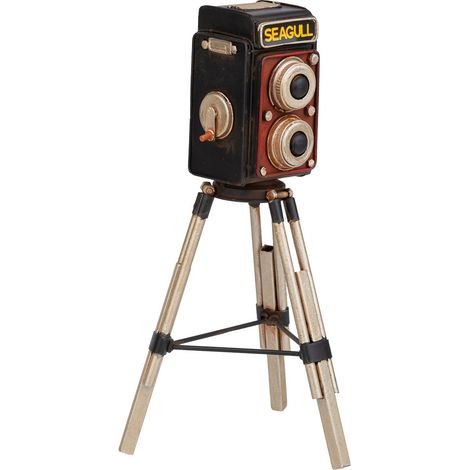 Camara de video de metal marrón 17x15x32