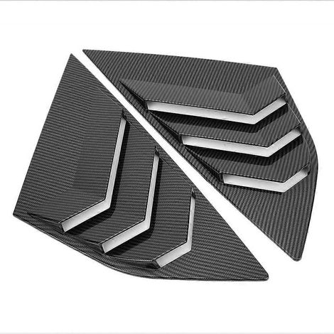Volet d'aération de lunette arrière style fibre de carbone compatible avec Ford Focus ST RS MK3 (1/4)