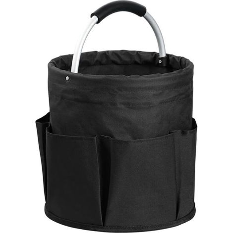 Panier de Nettoyage avec Poignée,Organiseur de Nettoyage Multi-Poches,Sacs Étanches pour Jardinage Organisateur de Produits Nettoyage Pliable,Grand sac de Nettoyage Facile à Nettoyer et à Transporter (1/5)