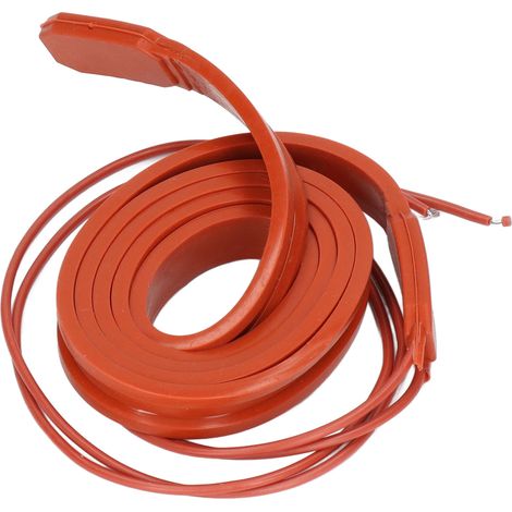 Bande chauffante en silicone étanche 15 x 1000 mm, 75 W, 220 V CA (1/5)
