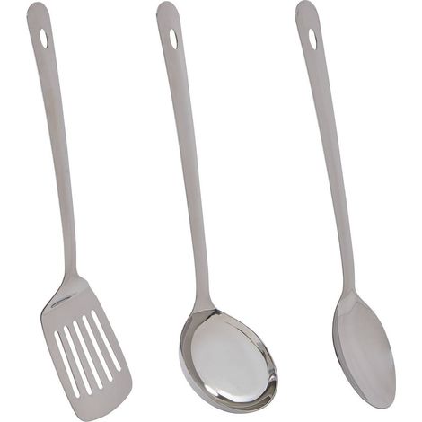 Lot de 3 ustensiles brillance l.33cm argent - 5five (1/5)