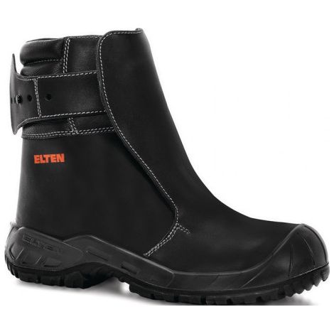 Bottes de fonderie Calvin taille 44 cuir noir S3 SRC HRO HI1 Fe Al EN ISO 20349 ELTEN