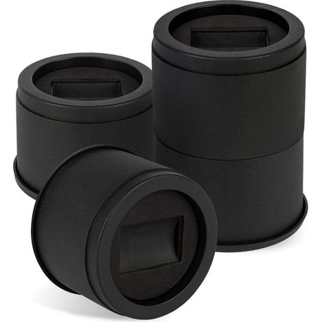 Bed Foot Riser Furniture Risers Height Adjustable 8 cm or 15.5 cm (Black) (1/5)