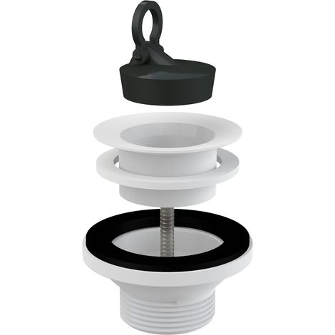 Alcadrain Ablaufventil für Waschbecken 5/4" mit einem Kunststoffgitter DN63 (1/2)