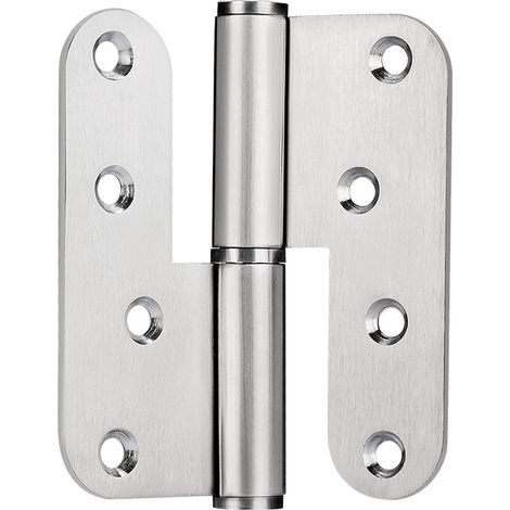 – Cerniera arrotondata rimovibile in acciaio inox 304 – Dimensioni 100x90x2,8 mm – Portata 40 kg – Per porte in acciaio pesanti (1/4)