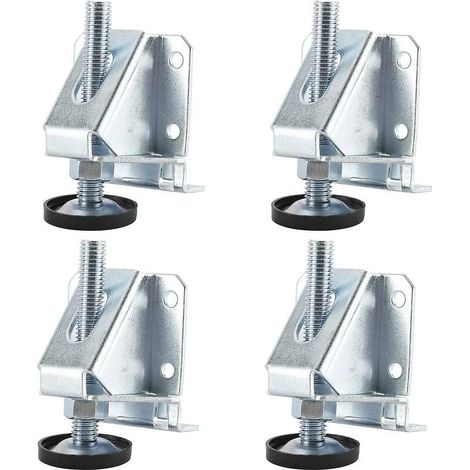 4 Pack Heavy Duty Furniture Leveling Legs 7.5cm Height Adjustable Hex Nuts For Furniture, Cabinets, Workbench (1/5)