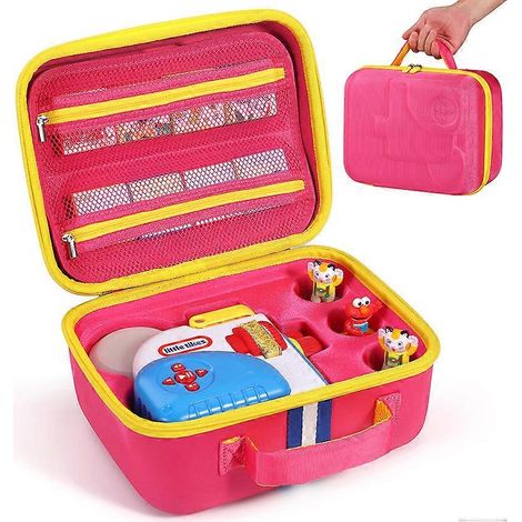 Coffret de démarrage de livres, étui EVA, accessoires petit format pour Little Tikes pour Story Dream Machine (rose) (1/5)