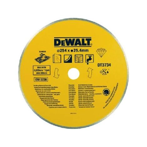 DEWALT Volldiamant-Trennscheibe 250 x 1,6 x 25,4 mm Stein Granit DT3734-XJ
