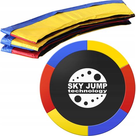 Housse de protection pour ressorts de trampoline 244-252 cm (8 pi), couleur vive, résistante et durable. (1/5)