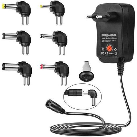 30W Power Adapter Adjustable Voltage Multifunction Charger 3V 12V (1/5)