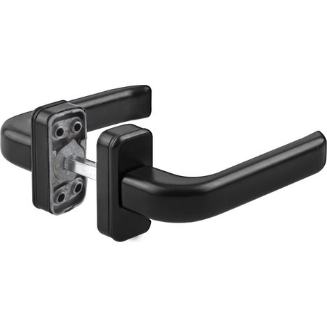Manilla aluminio negra handlock escudo reversible (1/2)