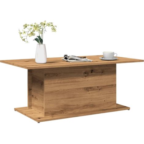 Mesa de centro madera ingeniería roble artisan 102x55,5x40 cm vidaXL