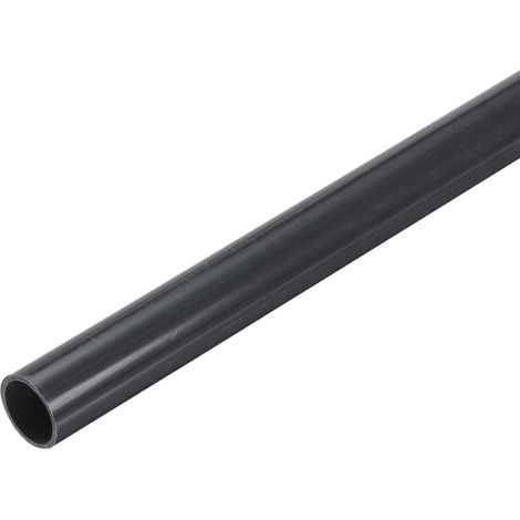 Tube PVC Rigide Rond 11mm ID 13mm OD 30 cm de Long pour Tuyau d'Eau, Aquarium, Réservoir à Poissons, Serre de Jardin, Gris Foncé (1/5)