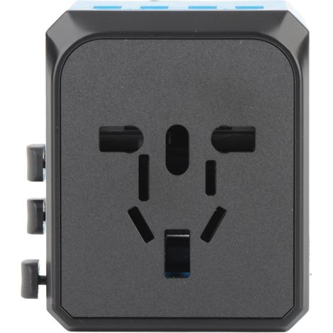 Universelles 4-Port-USB-Wandladegerät, globaler Reiseadapter für Smartphones, 100–240 V (1/5)