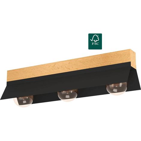 Plafond tarrafo e27 3x40w l: 64 cm b: 15cm h: 15,5 cm (1/4)