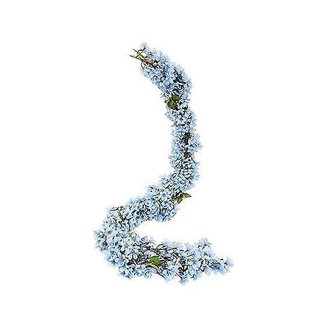 vigne De Fleur De Cerisier Bleu Tiffany Artificielle, Vigne De Fleur De Cerisier Dcorative, Vigne De Fleur De Cerisier De Printemps, Dcoration De (1/5)