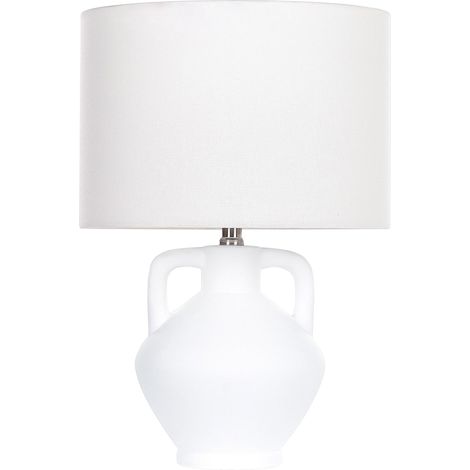 Tischlampe LABRADA Keramik Weiß