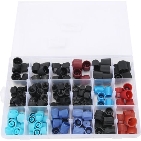Kit de 170 bouchons de valve de climatisation automobile compatible avec les systèmes de climatisation Mercedes-Benz. (1/5)