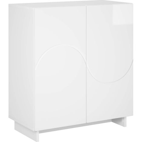 Aparador Blanco Brillante 67 x 34,5 x 75 cm vidaXL (1/5)