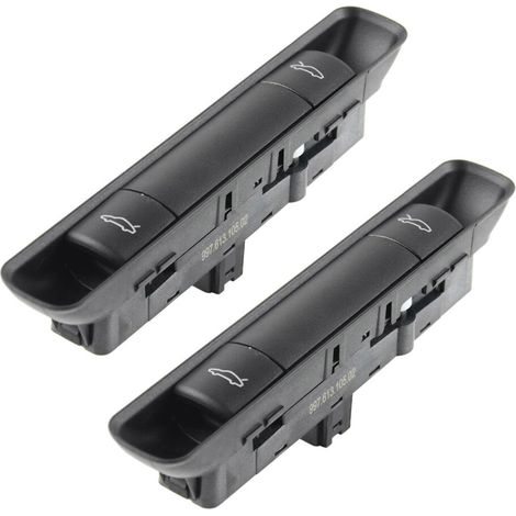 Dos interruptores de apertura del capó y la cubierta para Porsche Boxster, Cayman, Porsche 911, Porsche 987, Porsche 997, Porsche 997 y Porsche 997 (modelo 61310502A05).