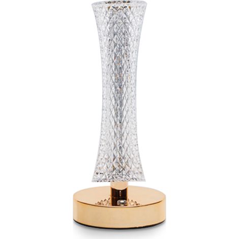 Lampe de chevet en cristal rechargeable lampe de nuit protection yeux cadeau romantique éclairage d'ambiance