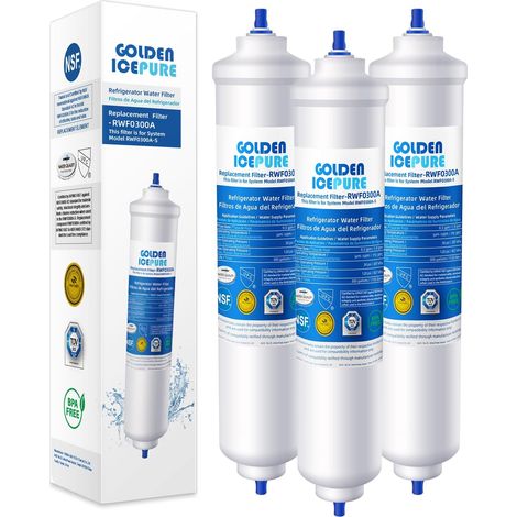 1 Filtre à eau inline pour réfrigérateur Samsung, LG, compatibilité DA29-10105J, certification NSF (1/5)