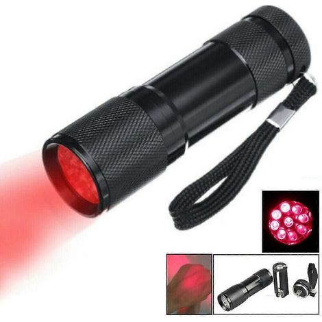Lampe torche rouge à 9 LED (670 nm) pour lutter contre la baisse de la vue. (1/4)
